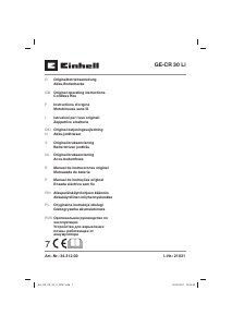 Manual Einhell GE-CR 30 Li Cultivador