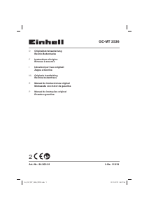 Manuale Einhell GC-MT 2536 Coltivatore