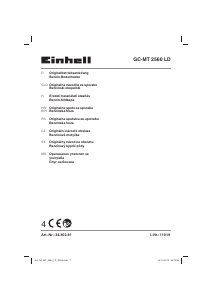 Manuál Einhell GC-MT 2560 LD Kultivátor