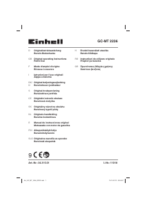 Manuale Einhell GC-MT 2236 Coltivatore