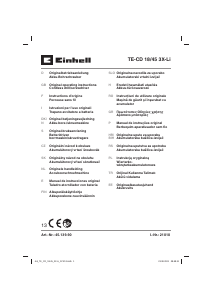 Manuale Einhell TE-CD 18/45 3X-Li Trapano avvitatore