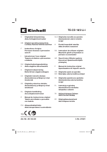 Handleiding Einhell TE-CD 18/2 Li-i Schroef-boormachine
