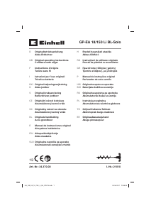 Használati útmutató Einhell GP-EA 18/150 Li BL-Solo Földfúró