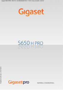 Manuale Gigaset S650H Pro Telefono senza fili