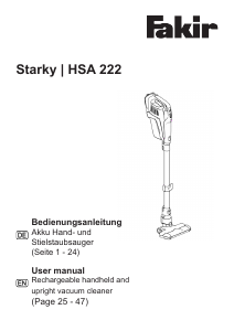 Handleiding Fakir HSA 222 Starky Stofzuiger