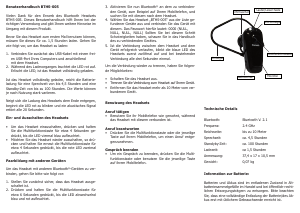 Bedienungsanleitung Gembird BTHS-005 Freisprechanlage