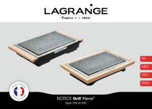 Mode d’emploi Lagrange 199004 Grill Pierre Gril de table