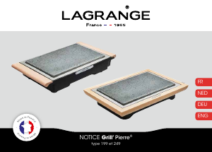 Mode d’emploi Lagrange 249004 Grill Pierre Gril de table