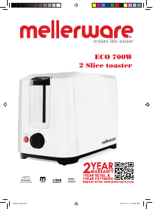 Manual de uso Mellerware 24820A Eco Tostador