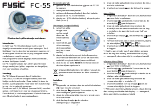 Handleiding Fysic FC-55 Pillendoos