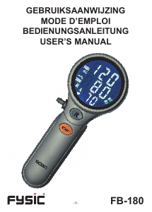 Manual Fysic FB-180 Blood Pressure Monitor