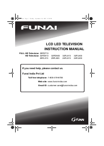 Manual Funai 32FD513 LCD Television