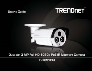 Handleiding TRENDnet TV-IP312PI IP camera