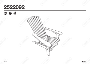 说明书 VonHaus 2522092 花园椅子铁