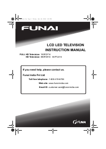 Manual Funai 047FL514 LCD Television