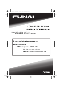 Manual Funai 080FD514 LCD Television