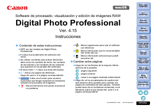 Manual de uso Canon Digital Photo Professonal 4.15 (macOS)