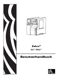 Bedienungsanleitung Zebra RXi4 Etikettendrucker