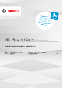 Manual Bosch MMBH573SHK VitaPower Cook Blender