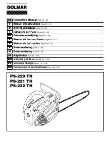 Bruksanvisning Dolmar PS-222 TH Kedjesåg