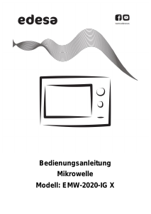 Bedienungsanleitung Edesa EMW-2020-IG X Mikrowelle