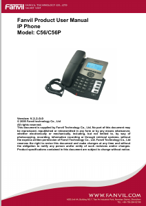 Handleiding Fanvil C56P IP telefoon