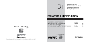 Manuale Imetec L5901 Epilatore a luce pulsata