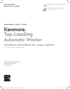 Handleiding Kenmore 111.29152 Wasmachine