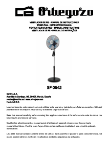 Mode d’emploi Orbegozo SF 0642 Ventilateur