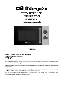 Manual de uso Orbegozo MIG 2530 Microondas