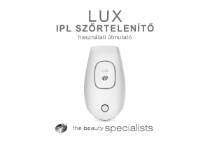 Használati útmutató Rio LUX IPL eszköz
