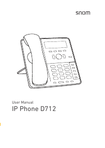 Handleiding Snom D712 IP telefoon