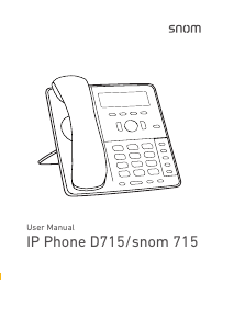 Handleiding Snom D715 IP telefoon