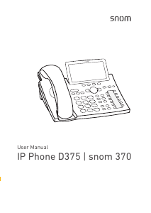 Manual Snom D375 IP Phone