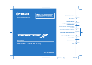Bedienungsanleitung Yamaha Tracer 900 GT (2023) Motorrad