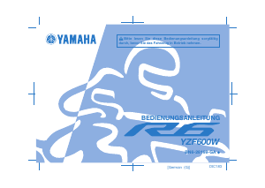 Bedienungsanleitung Yamaha YZF-R6 (2022) Motorrad