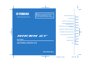 Bedienungsanleitung Yamaha Niken GT (2023) Motorrad