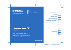 Bedienungsanleitung Yamaha Tracer 7 (2023) Motorrad