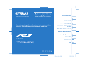 Bedienungsanleitung Yamaha YZF-R1 (2023) Motorrad