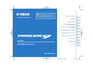 Bedienungsanleitung Yamaha Tracer 900 (2023) Motorrad