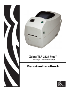 Bedienungsanleitung Zebra TLP 2824 Plus Etikettendrucker