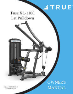 Manual True Fuse XL-1100 Multi-gym