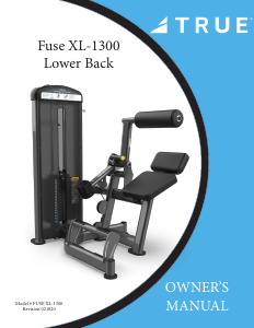 Handleiding True Fuse XL-1300 Fitnessapparaat