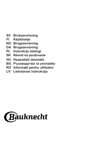 Brugsanvisning Bauknecht BVH 2065B F KIT Kogesektion