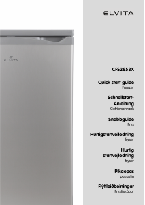 Manual Elvita CFS2853X Freezer