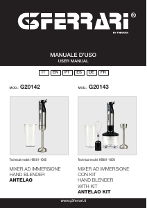 Manual G3 Ferrari G202143 Antelao Kit Hand Blender