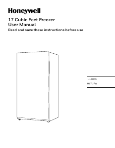Manual Honeywell H17UFW Freezer