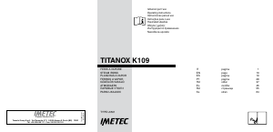 Manuale Imetec L6501 Titanoc K109 Ferro da stiro