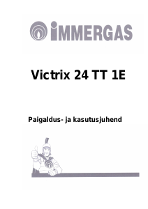 Kasutusjuhend Immergas Victrix 24 TT 1E Keskküttekatel