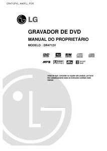 Manual LG DR4712V Leitor de DVD